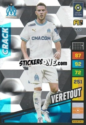 Sticker Jordan Veretout - Ligue 1 2023-2024. Adrenalyn XL
 n. 433 - Panini