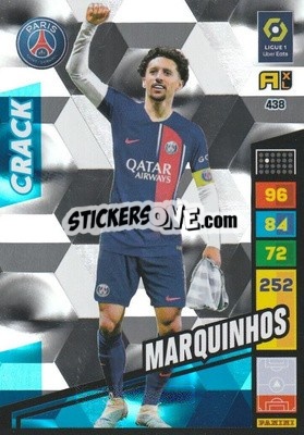 Sticker Marquinhos - Ligue 1 2023-2024. Adrenalyn XL
 n. 438 - Panini