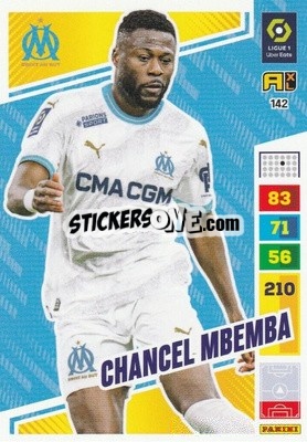 Sticker Chancel Mbemba - Ligue 1 2023-2024. Adrenalyn XL
 n. 142 - Panini