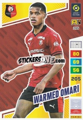 Figurina Warmed Omari - Ligue 1 2023-2024. Adrenalyn XL
 - Panini