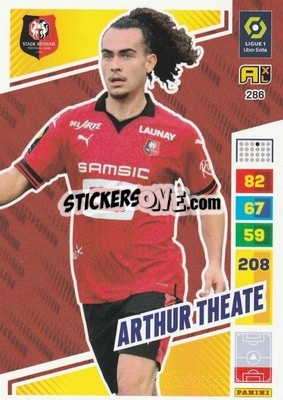Sticker Arthur Theate - Ligue 1 2023-2024. Adrenalyn XL
 n. 286 - Panini