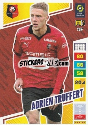 Sticker Adrien Truffert - Ligue 1 2023-2024. Adrenalyn XL
 n. 287 - Panini