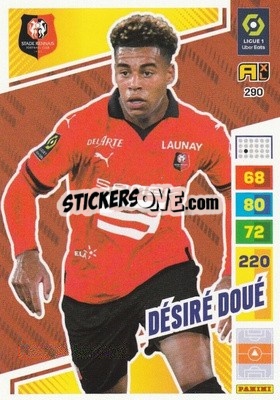Sticker Désiré Doué - Ligue 1 2023-2024. Adrenalyn XL
 n. 290 - Panini