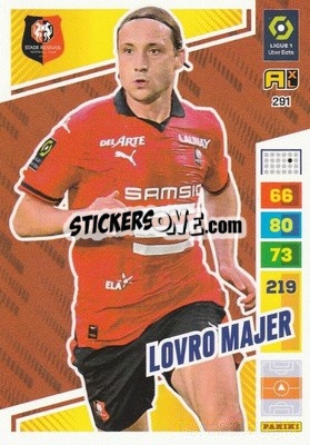 Sticker Lovro Majer - Ligue 1 2023-2024. Adrenalyn XL
 - Panini