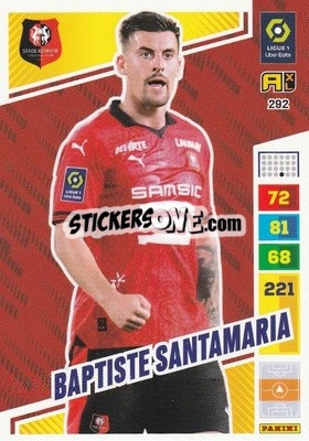 Sticker Baptiste Santamaria - Ligue 1 2023-2024. Adrenalyn XL
 n. 292 - Panini