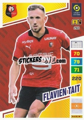 Sticker Flavien Tait - Ligue 1 2023-2024. Adrenalyn XL
 - Panini
