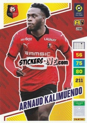 Sticker Arnaud Kalimuendo - Ligue 1 2023-2024. Adrenalyn XL
 n. 296 - Panini
