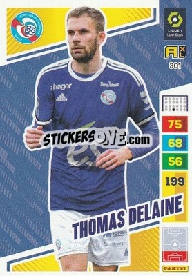 Sticker Thomas Delaine - Ligue 1 2023-2024. Adrenalyn XL
 n. 301 - Panini