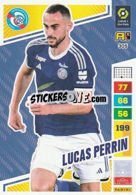 Sticker Lucas Perrin - Ligue 1 2023-2024. Adrenalyn XL
 - Panini