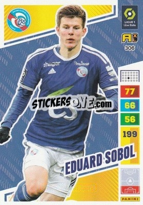 Sticker Eduard Sobol - Ligue 1 2023-2024. Adrenalyn XL
 n. 306 - Panini