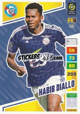 Sticker Habib Diallo - Ligue 1 2023-2024. Adrenalyn XL
 n. 313 - Panini