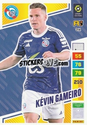 Sticker Kévin Gameiro - Ligue 1 2023-2024. Adrenalyn XL
 n. 314 - Panini