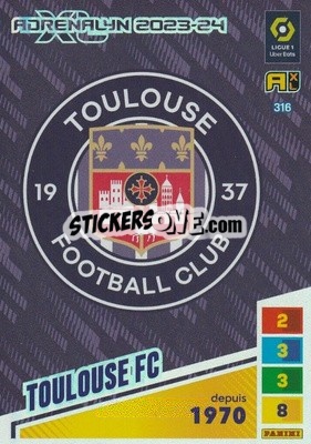 Sticker Écussion - Ligue 1 2023-2024. Adrenalyn XL
 n. 316 - Panini
