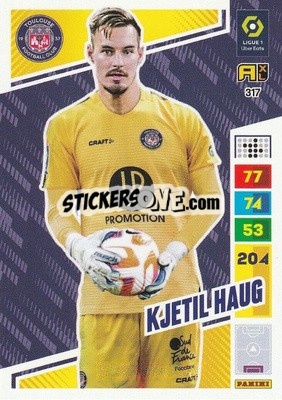 Figurina Kjetil Haug - Ligue 1 2023-2024. Adrenalyn XL
 n. 317 - Panini