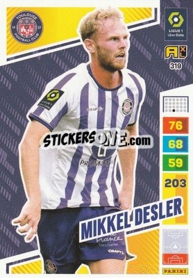 Cromo Mikkel Desler - Ligue 1 2023-2024. Adrenalyn XL
 n. 319 - Panini