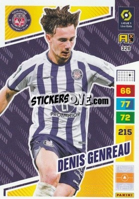 Cromo Denis Genreau - Ligue 1 2023-2024. Adrenalyn XL
 n. 326 - Panini