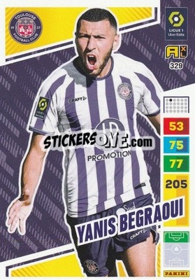 Sticker Yanis Begraoui - Ligue 1 2023-2024. Adrenalyn XL
 - Panini