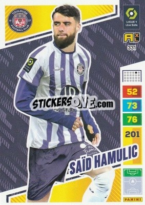 Sticker Saïd Hamulic - Ligue 1 2023-2024. Adrenalyn XL
 n. 331 - Panini