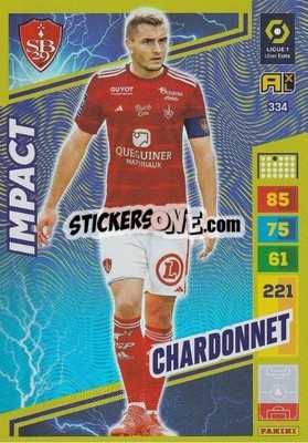 Cromo Brendan Chardonnet - Ligue 1 2023-2024. Adrenalyn XL
 - Panini