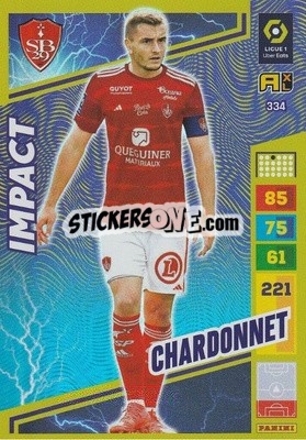 Figurina Brendan Chardonnet - Ligue 1 2023-2024. Adrenalyn XL
 - Panini