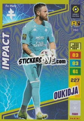 Sticker Alexandre Oukidja - Ligue 1 2023-2024. Adrenalyn XL
 n. 350 - Panini