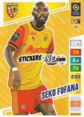 Sticker Seko Fofana - Ligue 1 2023-2024. Adrenalyn XL
 n. 74 - Panini