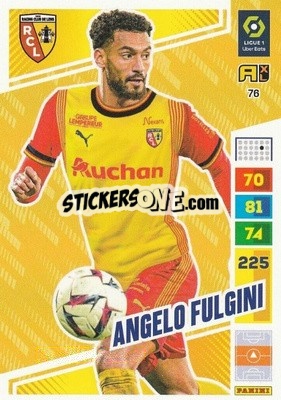 Sticker Angelo Fulgini - Ligue 1 2023-2024. Adrenalyn XL
 n. 76 - Panini