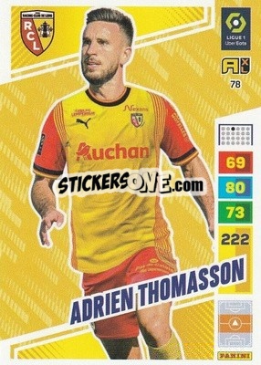 Sticker Adrien Thomasson - Ligue 1 2023-2024. Adrenalyn XL
 n. 78 - Panini