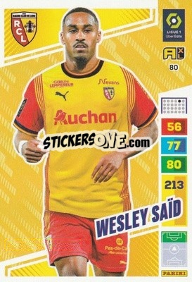 Sticker Wesley Saïd - Ligue 1 2023-2024. Adrenalyn XL
 n. 80 - Panini