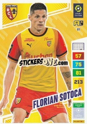 Sticker Florian Sotoca - Ligue 1 2023-2024. Adrenalyn XL
 n. 81 - Panini