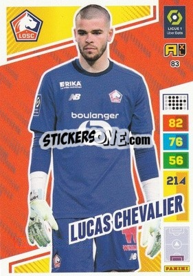 Cromo Lucas Chevalier - Ligue 1 2023-2024. Adrenalyn XL
 n. 83 - Panini