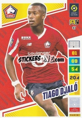 Sticker Tiago Djaló - Ligue 1 2023-2024. Adrenalyn XL
 n. 87 - Panini