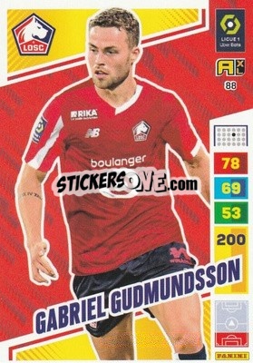 Sticker Gabriel Gudmundsson - Ligue 1 2023-2024. Adrenalyn XL
 n. 88 - Panini