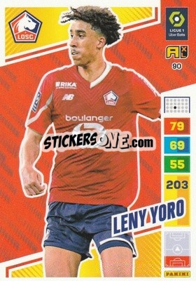 Sticker Leny Yoro - Ligue 1 2023-2024. Adrenalyn XL
 - Panini
