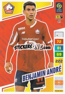 Figurina Benjamin André - Ligue 1 2023-2024. Adrenalyn XL
 - Panini