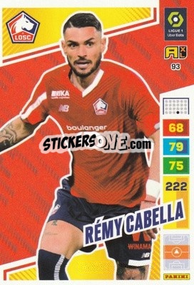 Sticker Rémy Cabella - Ligue 1 2023-2024. Adrenalyn XL
 n. 93 - Panini
