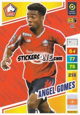 Sticker Angel Gomes - Ligue 1 2023-2024. Adrenalyn XL
 n. 94 - Panini