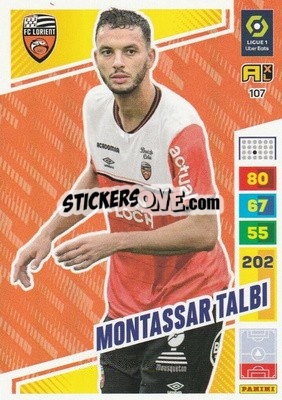 Sticker Montassar Talbi - Ligue 1 2023-2024. Adrenalyn XL
 n. 107 - Panini