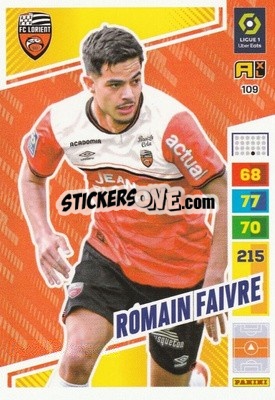 Sticker Romain Faivre - Ligue 1 2023-2024. Adrenalyn XL
 n. 109 - Panini