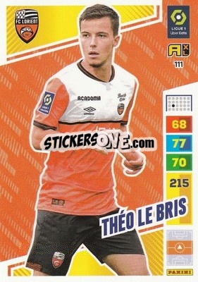 Cromo Théo Le Bris - Ligue 1 2023-2024. Adrenalyn XL
 - Panini