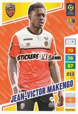 Sticker Jean-Victor Makengo - Ligue 1 2023-2024. Adrenalyn XL
 n. 112 - Panini