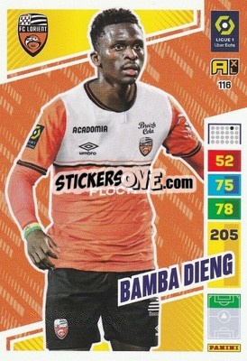 Sticker Bamba Dieng - Ligue 1 2023-2024. Adrenalyn XL
 n. 116 - Panini