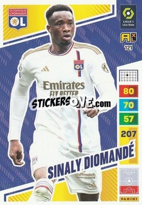 Sticker Sinaly Diomandé - Ligue 1 2023-2024. Adrenalyn XL
 n. 121 - Panini
