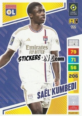 Sticker Saël Kumbedi - Ligue 1 2023-2024. Adrenalyn XL
 n. 122 - Panini