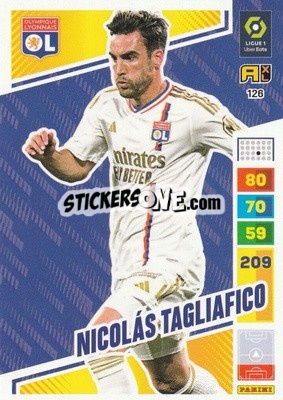 Figurina Nicolás Tagliafico - Ligue 1 2023-2024. Adrenalyn XL
 - Panini