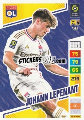 Sticker Johann Lepenant - Ligue 1 2023-2024. Adrenalyn XL
 n. 129 - Panini