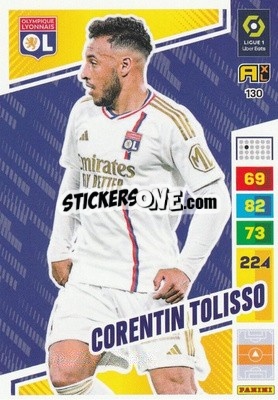 Sticker Corentin Tolisso - Ligue 1 2023-2024. Adrenalyn XL
 n. 130 - Panini