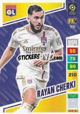 Sticker Rayan Cherki - Ligue 1 2023-2024. Adrenalyn XL
 - Panini