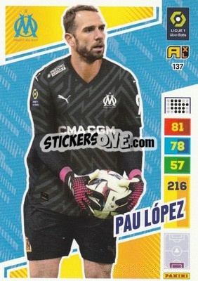 Figurina Pau López - Ligue 1 2023-2024. Adrenalyn XL
 - Panini