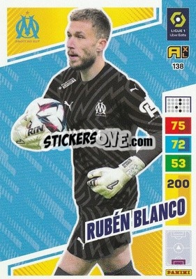 Figurina Rubén Blanco - Ligue 1 2023-2024. Adrenalyn XL
 - Panini